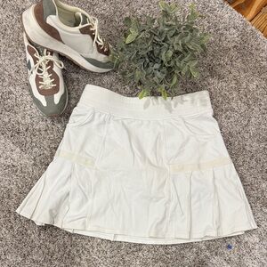 Athleta White Mini Tennis Skirt
